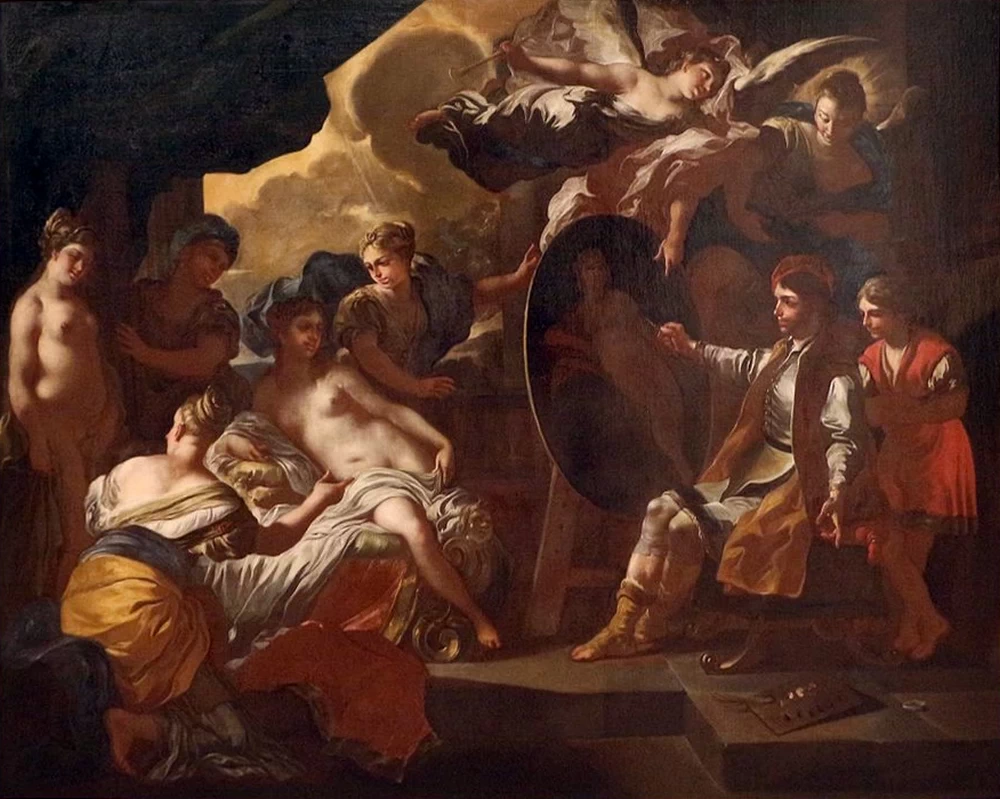 Zeusi dipinge Venere prendendo a modello le fanciulle di Crotone